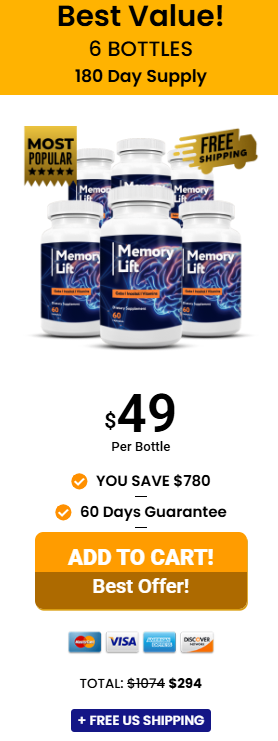 6 BOTTLES - 6 meses de suprimento - BEST VALUE