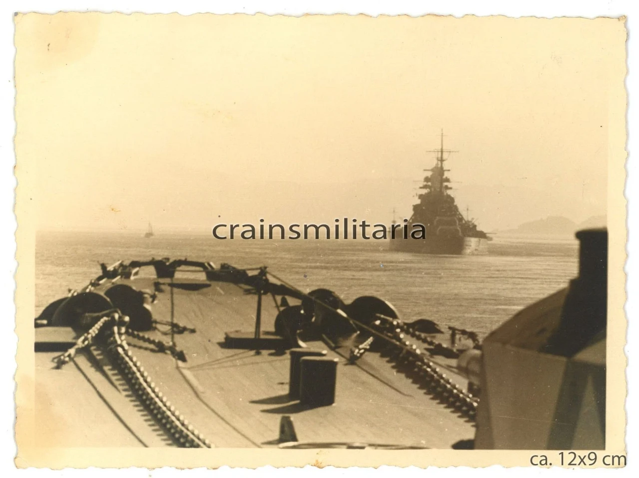 Orig Foto Bismarck und Kreuzer Prinz Eugen Schiff in Rheinübung Norwegen 1941 (1)
