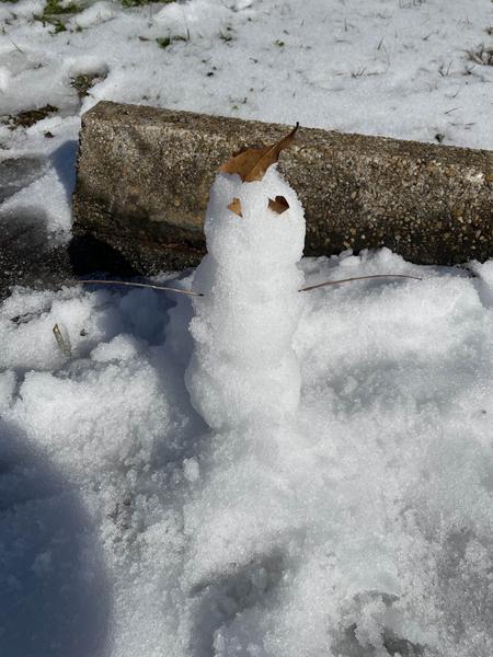 My first snowman