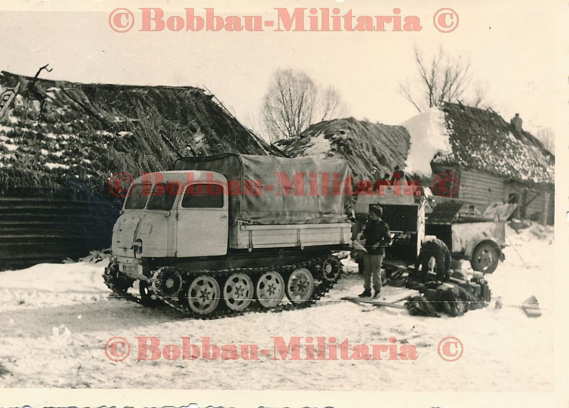 Russland RSO Steyr Raupenschlepper OST Sonder-Anhänger Kette