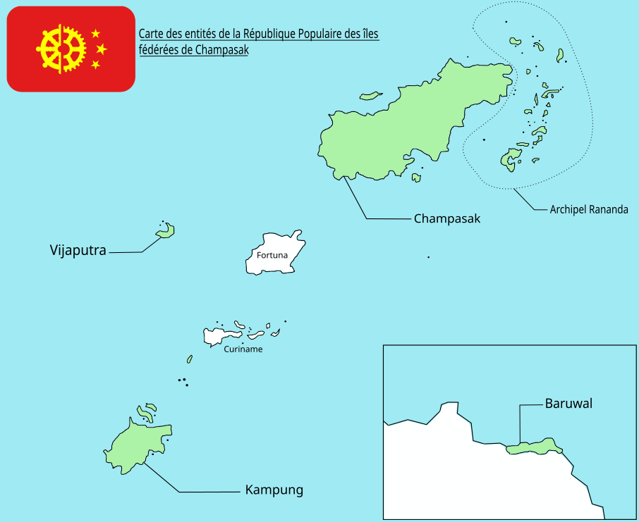 carte des Champasak carte des Champasak