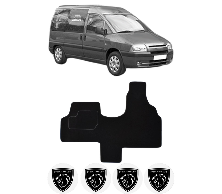 Set Covorase Presuri PEUGEOT EXPERT (224_) din 1996-2006, Auto, Material Textil Mocheta, 4 Stickere auto cu PEUGEOT