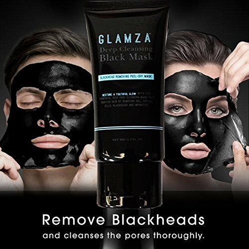 GLAMZA Charcoal Peel Off Black Face Mask Blackhead Remover Facial