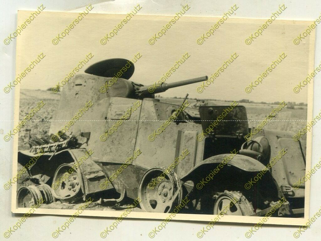 Foto, Wehrmacht, Beute, russischer Panzerspähwagen, Russland, h7