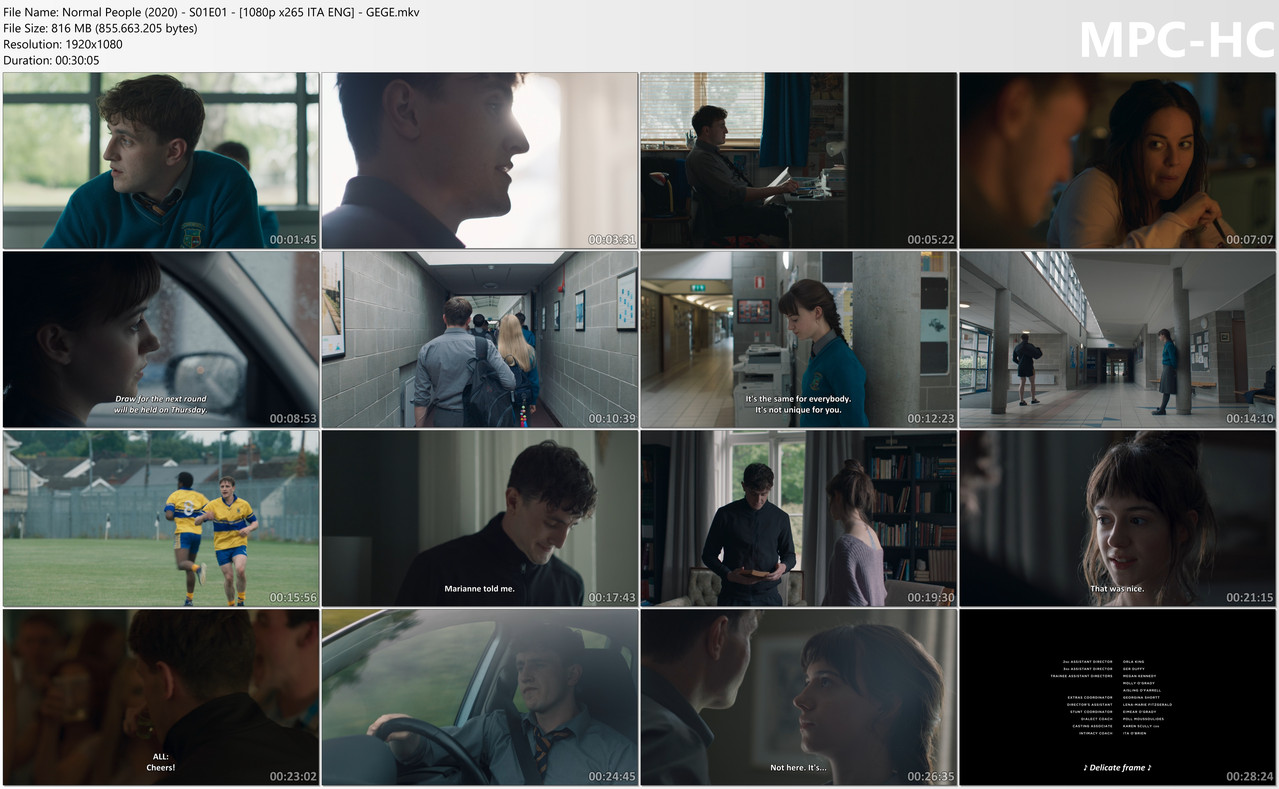 Normal People (2020) S01E01 1080p x265 ITA ENG GEGE mkv thumbs