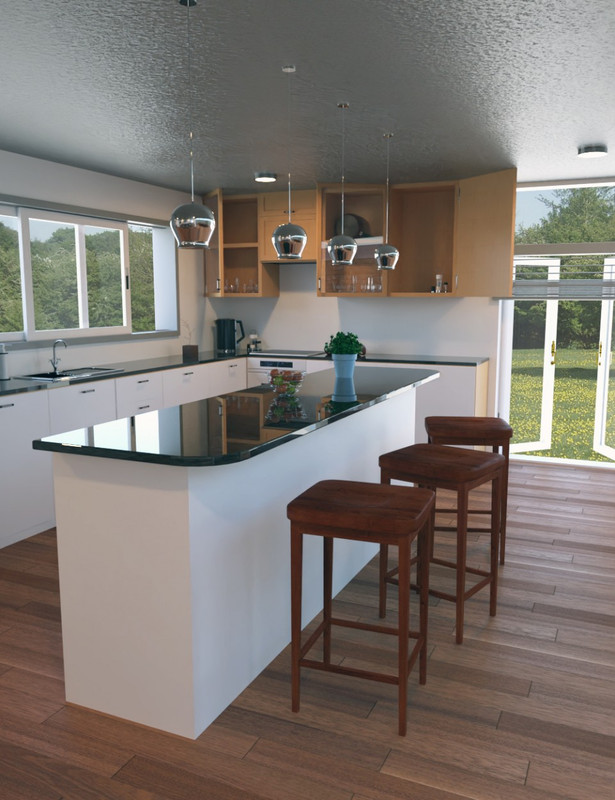 Contemporary Cabin Kitchen Contemporary Cabin Kitchen
