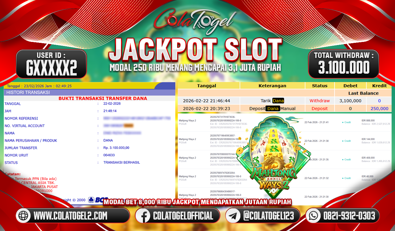 JACKPOT SLOT GACORR!!