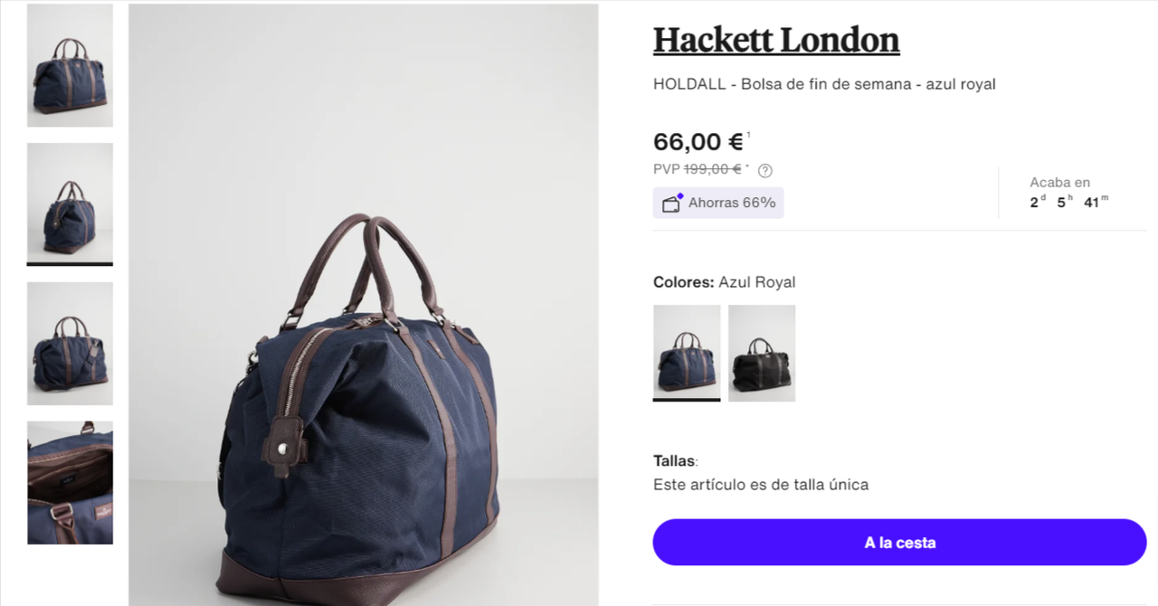 Hackett-London-HOLDALL-Bolsa-de-fin-de-semana-azul-royal-Privé-by-Zalando-Shopping-Club-para-Moda-Li