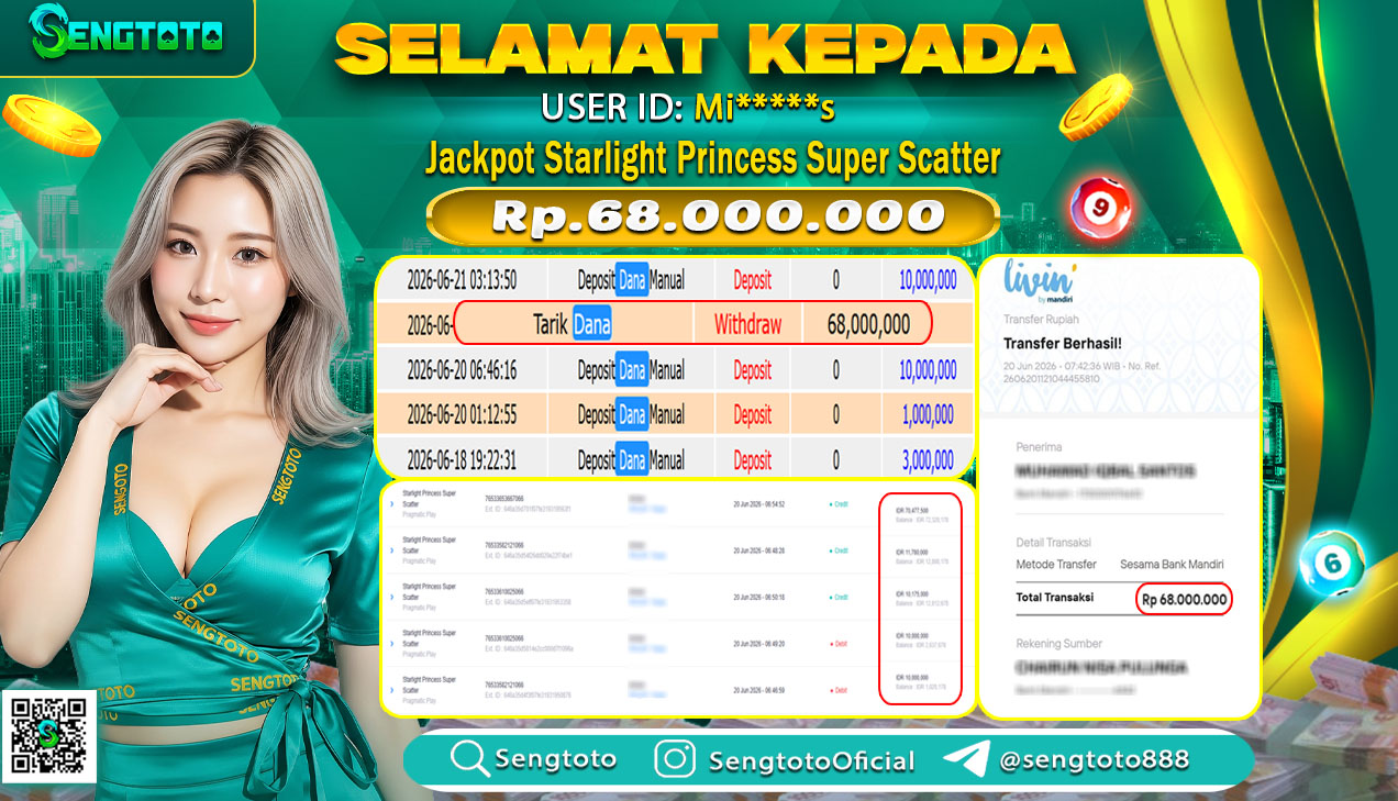 BUKTI PEMBAYARAN SLOT STARLIGHT PRINCESS SEPER SCATTER