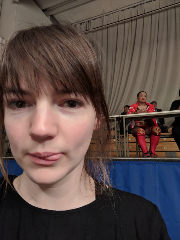 pic of me with meiko satamura in the background