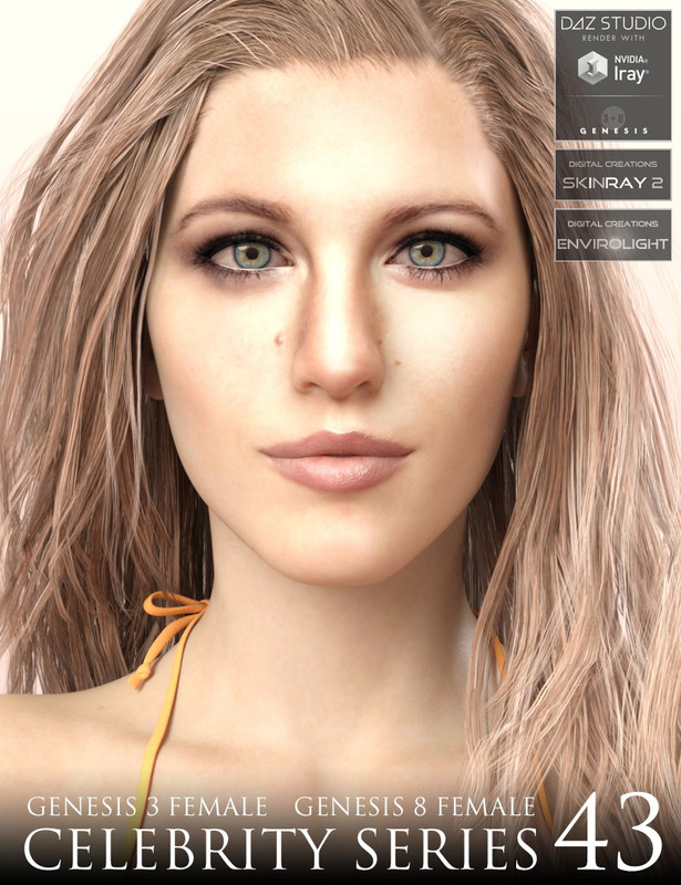 Celebrity Series 43 for Genesis 3 and Genesis 8 Female