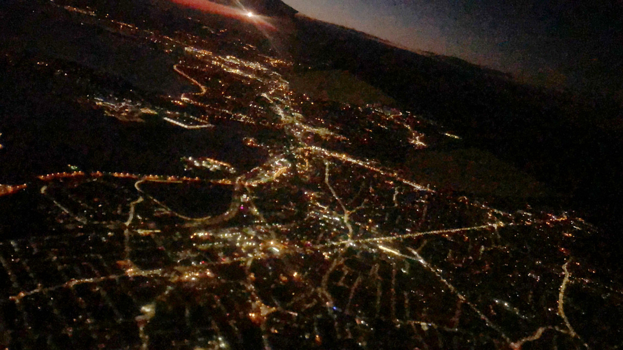 波士顿夜景-空中