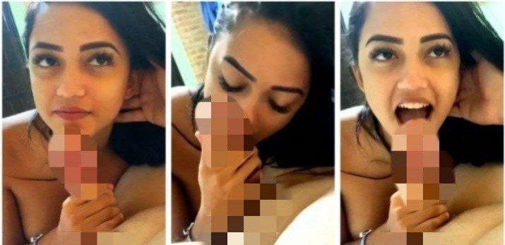 Hot desi girl giving blowjob