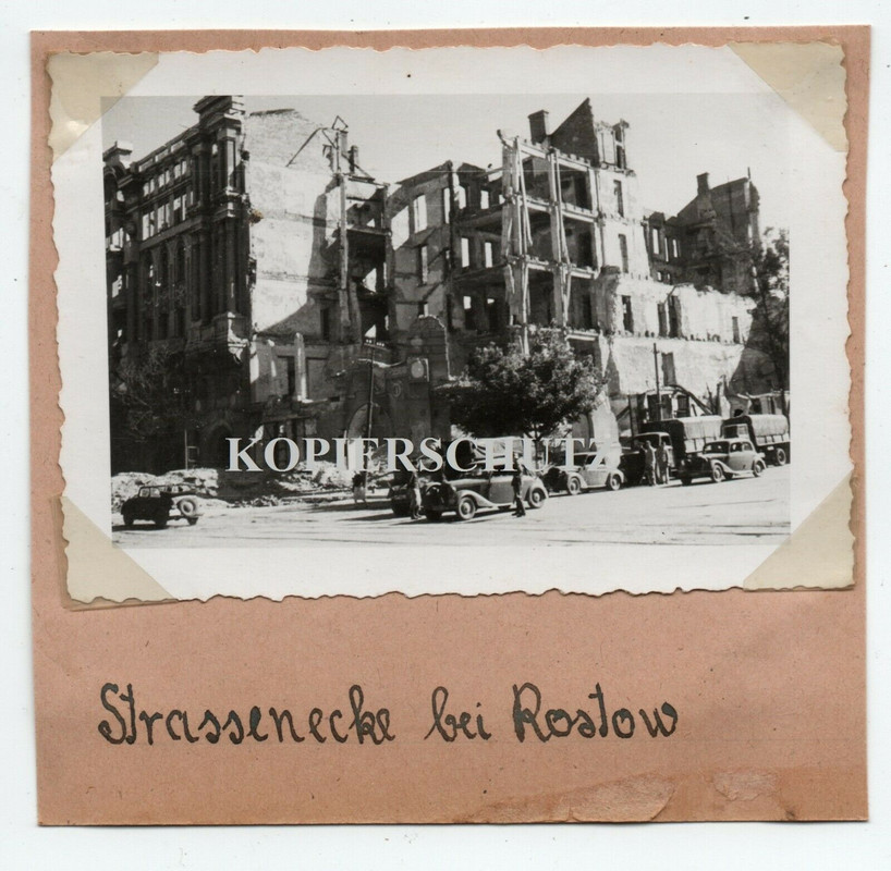 Russland Rostow Kaukasus Streckenposten SDkfz PKW Kübel LKW zerst. Gebäude