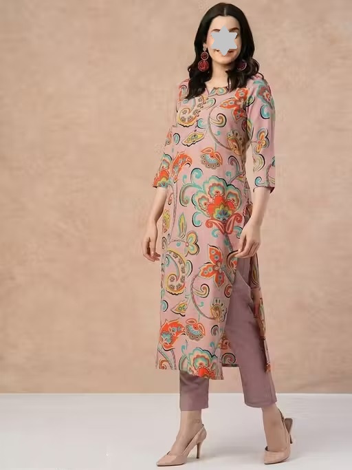Cotton Printed Kurta set for women Color 1 (KS126)