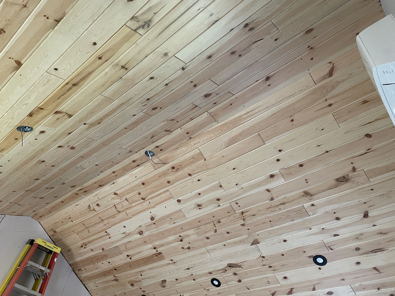 red pine ceiling