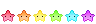 rainbow stars