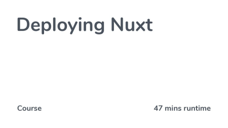 CodeCourse - Deploying Nuxt