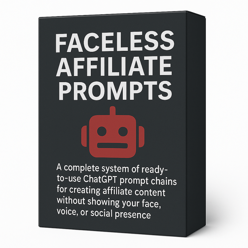 Faceless Affiliate Prompts eCover