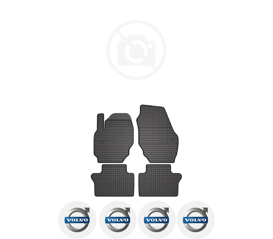Set covorase presuri VOLVO V70 III din 2006-2016, auto, din cauciuc thermoplastic, 4 Stickere auto cu VOLVO