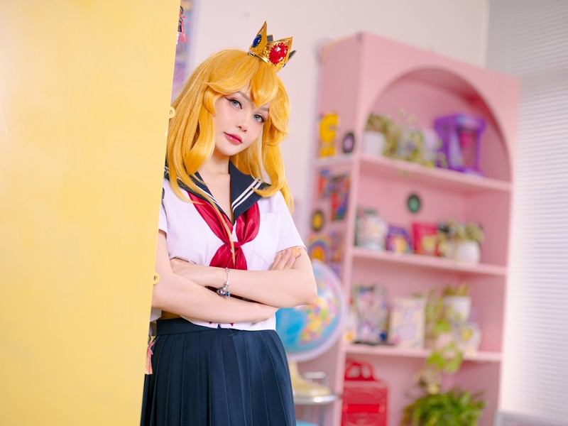 Joyce Lin2x Princess Peach Cosplay 写真图集 55P插图2