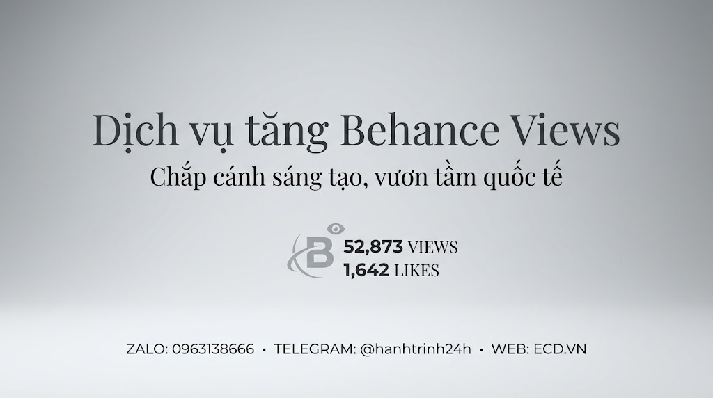 dịch vụ tăng behance views nhanh tăng comment