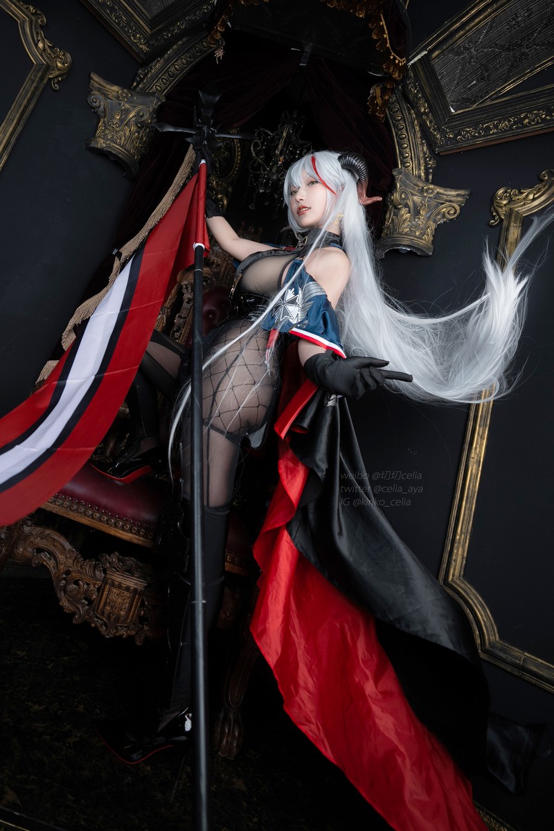 切切Celia 埃吉尔 Aegir Cosplay Azur Lane 写真 32P+2V插图4