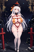 05042-2130045357-1girl-mature-female-solo-huge-breasts-sagging-breasts-jiangshi-no-bra-cleavage