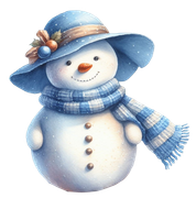 aigenbycaz-bluechristmassnowman-1