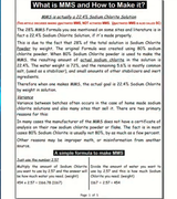 ! ! 0d ClO2 Make Home Sodium Chlorite Solution