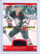 2002-03 BAP First Edition Jerseys #FE-053 [Miroslav Satan] [Buffalo Sabres] [~100] [swatch=black] a
