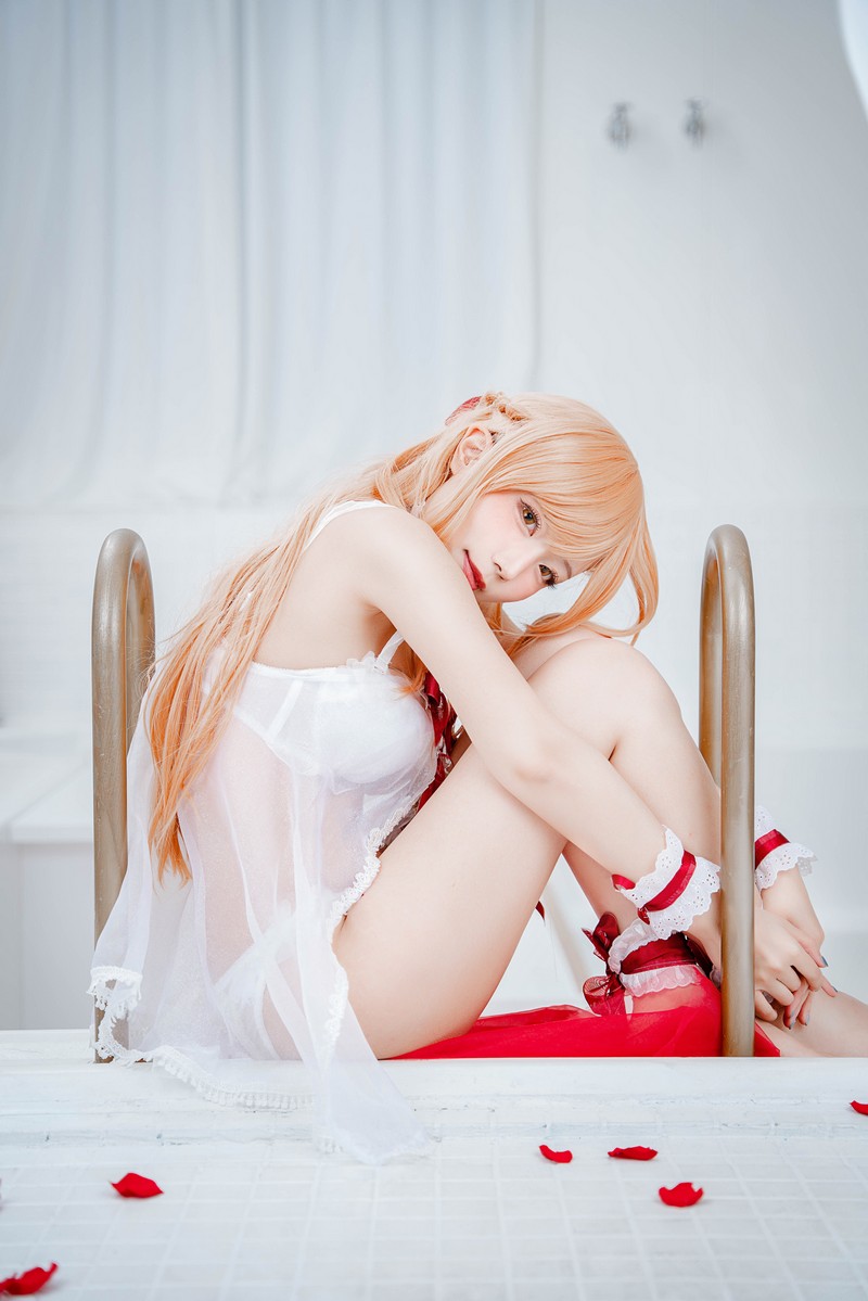 切切Celia 亚丝娜内衣 Asuna Cosplay 写真图集 93P插图3