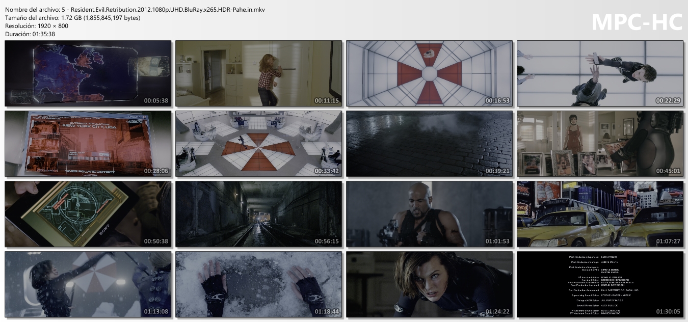 Resident Evil - (2002-2016) Películas 1080p [Milla Jovovich]