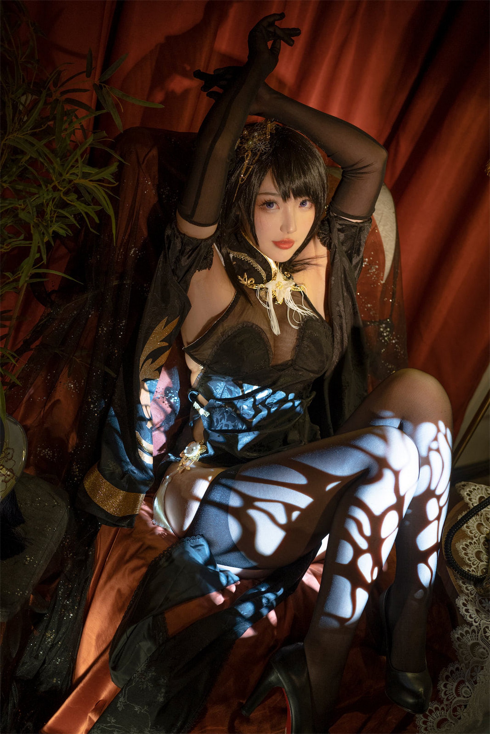 刺青Poi 镇海 Cosplay 写真｜碧蓝航线 镇海 角色图集【36P + 3V｜387MB】插图2