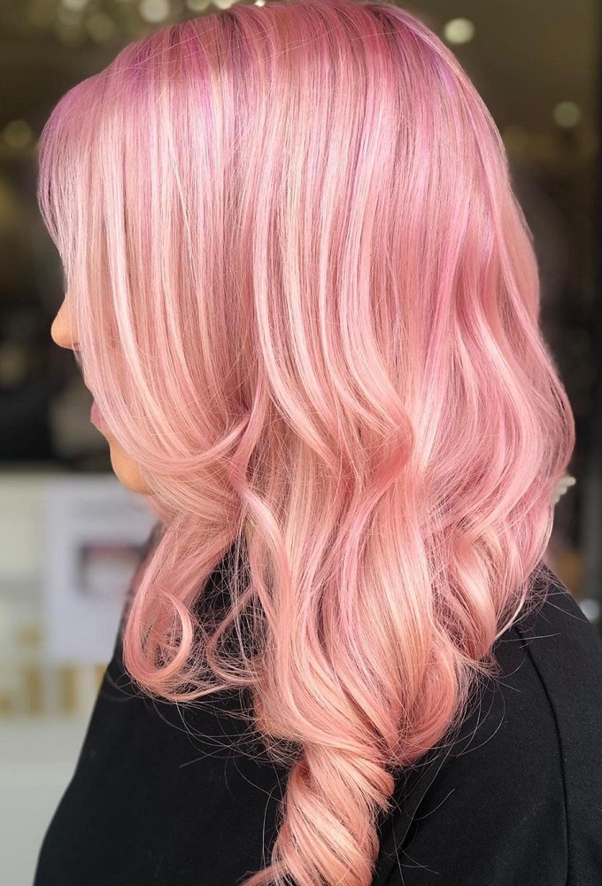 Pastel Pink Hair Color