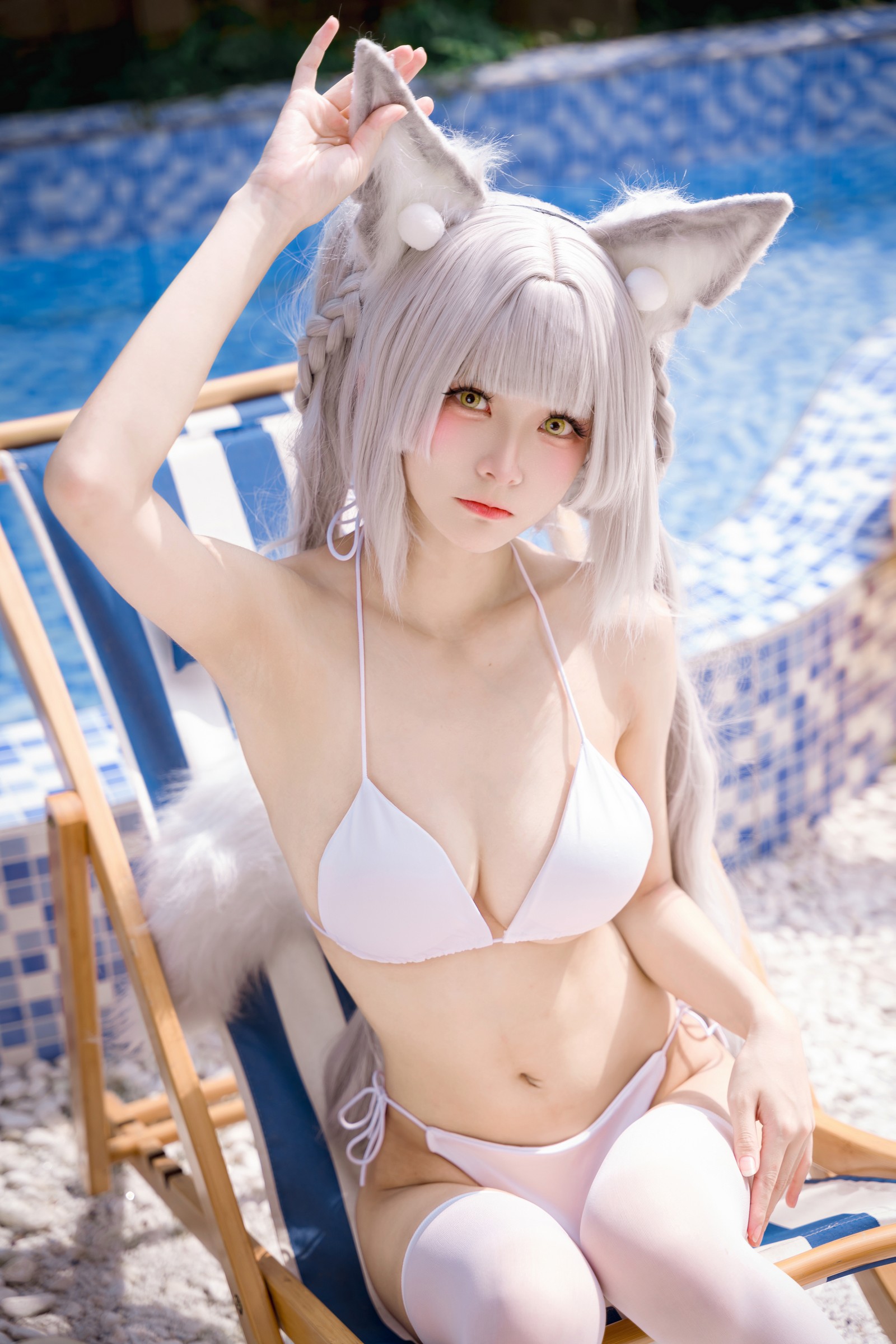 九柒喵 – 朝凪泳装 高质量泳装写真（29P-241.5M）夏日海边 Cos 系列插图2