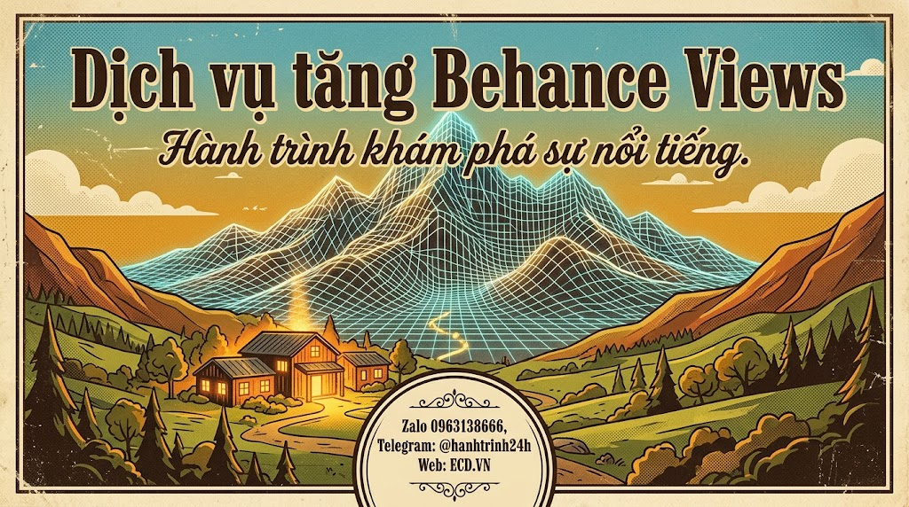 dịch vụ tăng behance views tự nhiên project behance