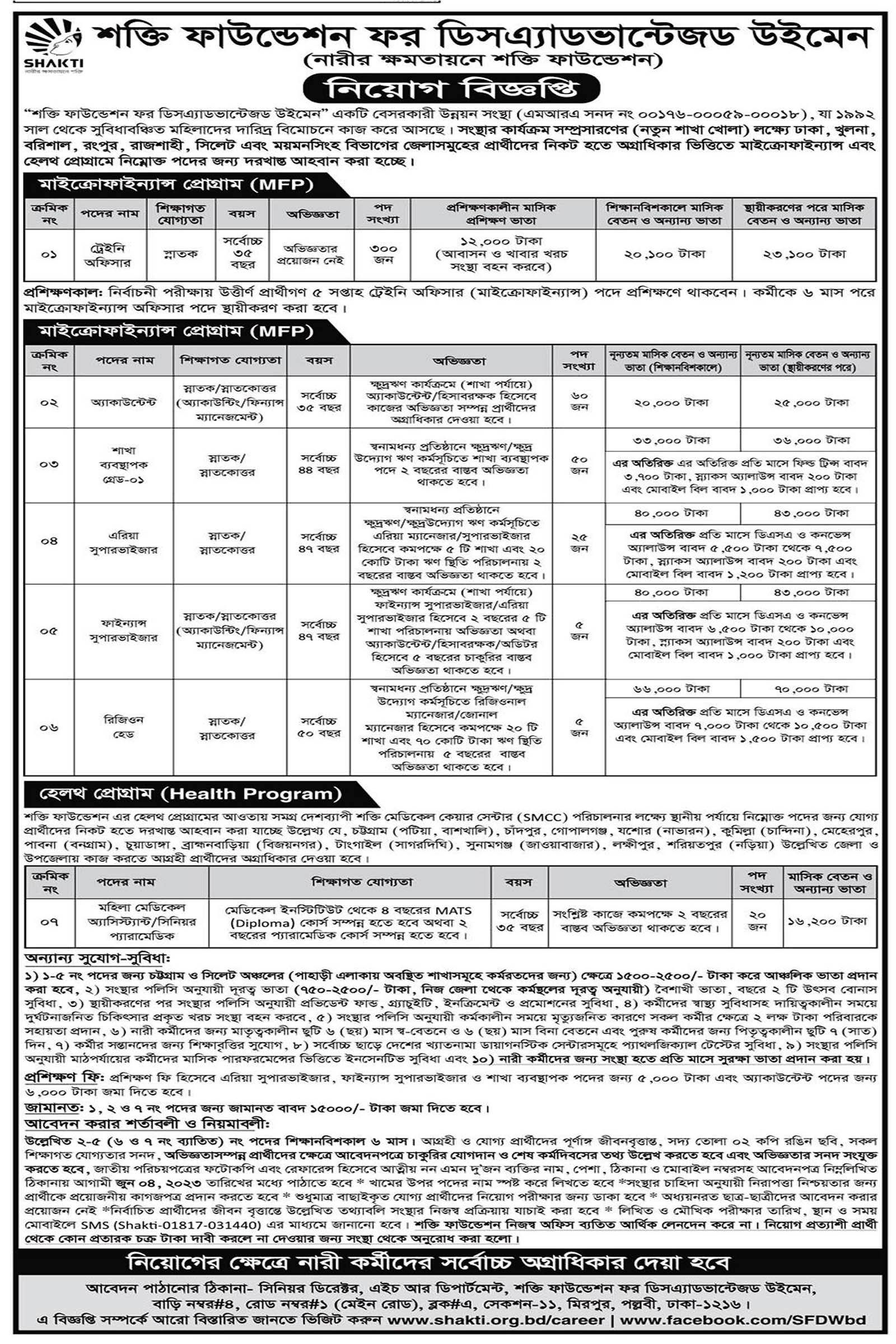 Shakti Foundation Job Circular 2023