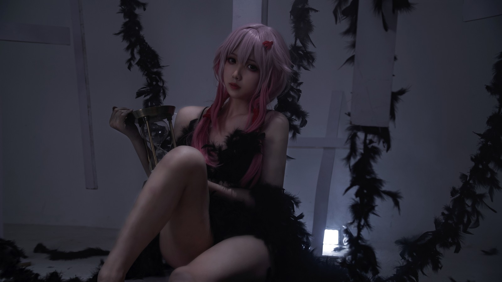 小和甜酒 Cosplay 黑羽 高清写真图集 [9P-61MB]插图2