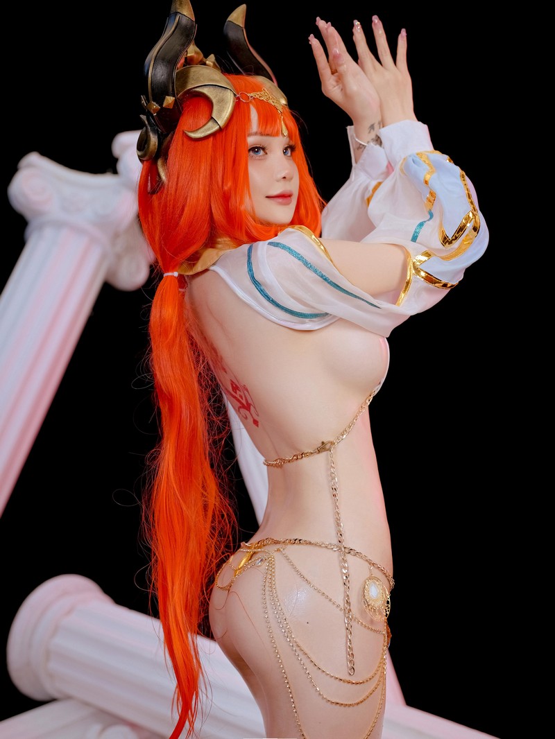 Joyce Lin2x Nilou Cosplay Genshin Impact 高清图集 53P插图6