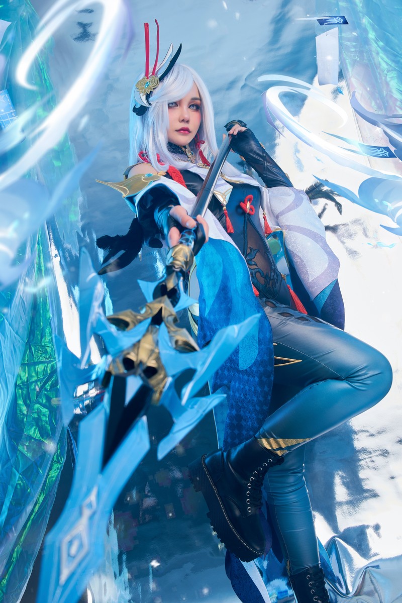 Joyce Lin2x Shenhe Cosplay Genshin Impact 写真集 89P插图5