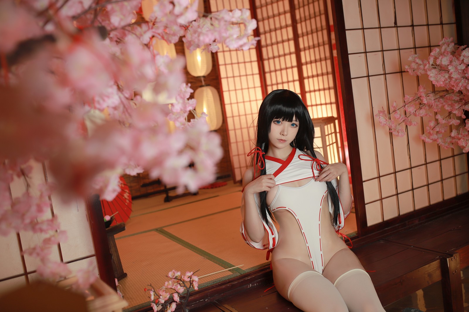 朝霧愛 – ビッチ巫女 Cosplay 高清写真(31P-305.1M)反差主题