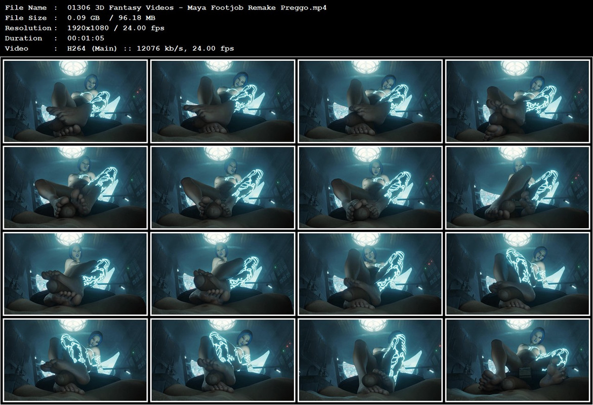 01306 3D Fantasy Videos - Maya Footjob Remake Preggo.mp4