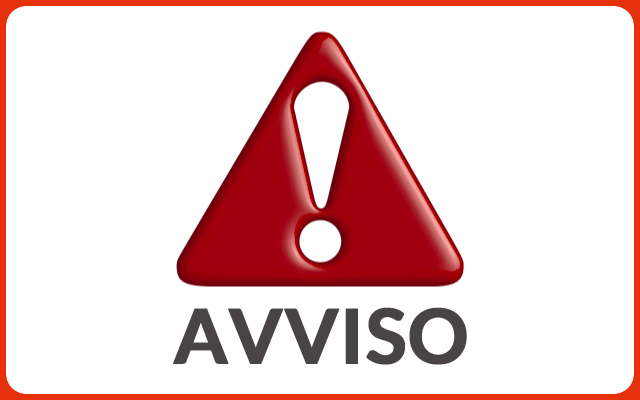 AVVISO IMPORTANTE