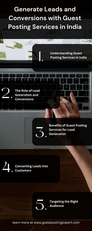 Generate Leads and Conversions with Guest Posting Services in India