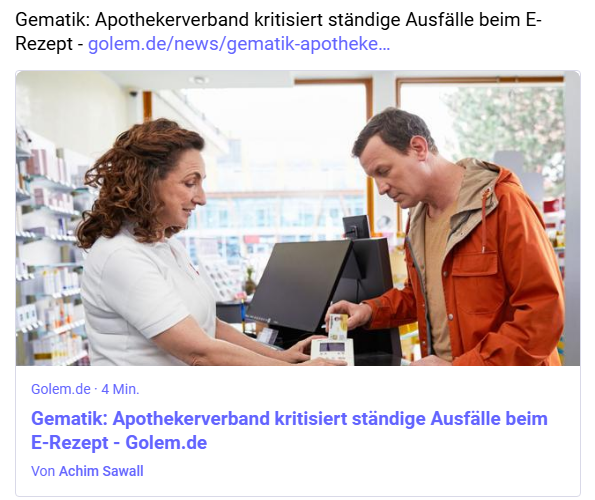 Apothekerverband zu TI-Störungen beim eRezept