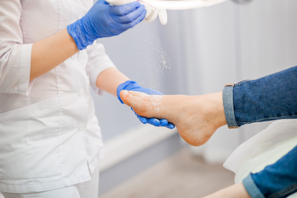 Обработка стоп 