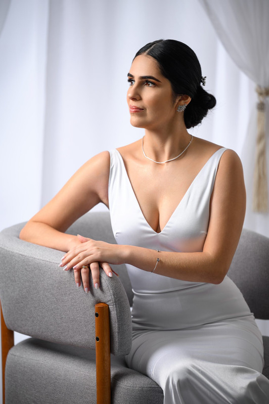 Retrato elegante de noiva