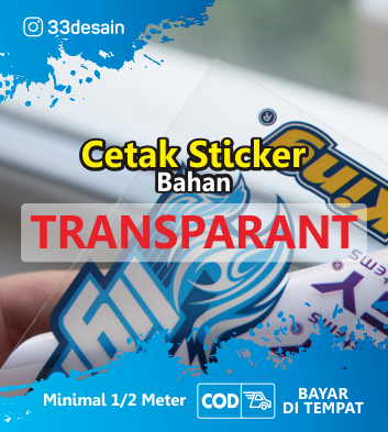 Sticker Print Transparant Meteran