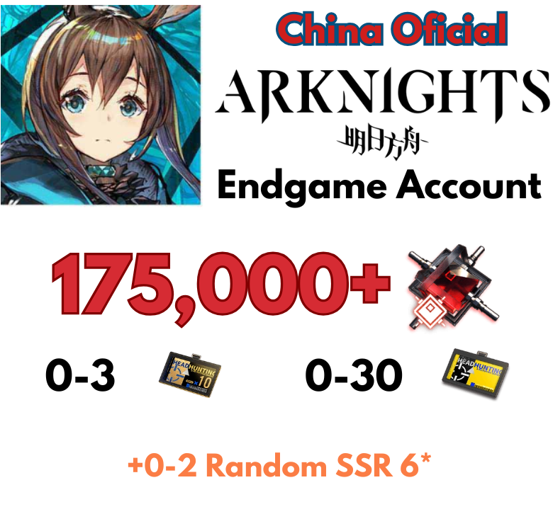 [China Official] Arknights Endgame Accounts Bản Trung Quốc loại 2 